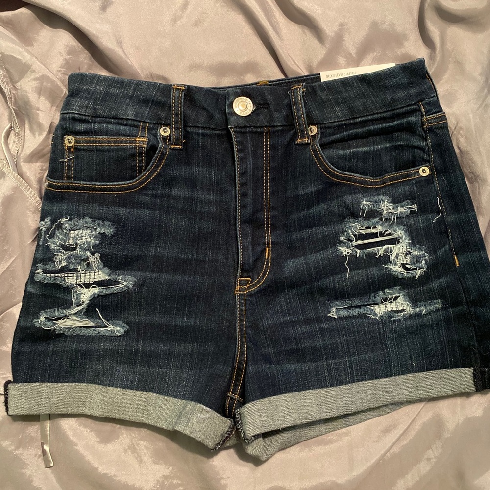NWT AE Curvy high waisted shorts